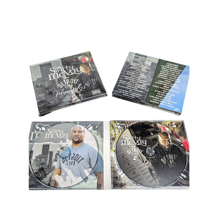 Swifty Mcvay Detroit Life Volumes 1 & 2 Double CD Autographed