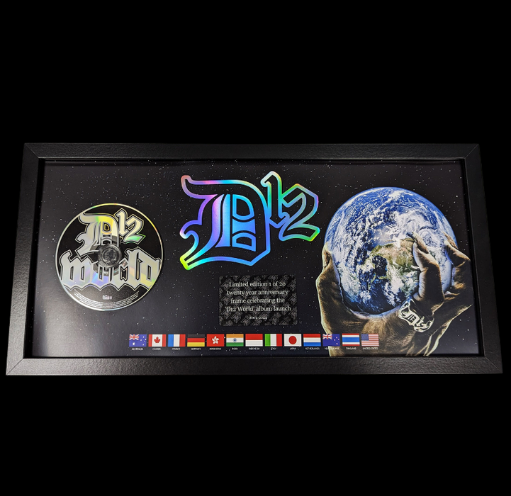 20th Anniversary D12 World Holographic Framed Plaque