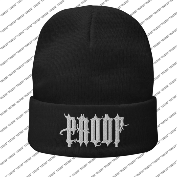 Proof Embroidered Beanie