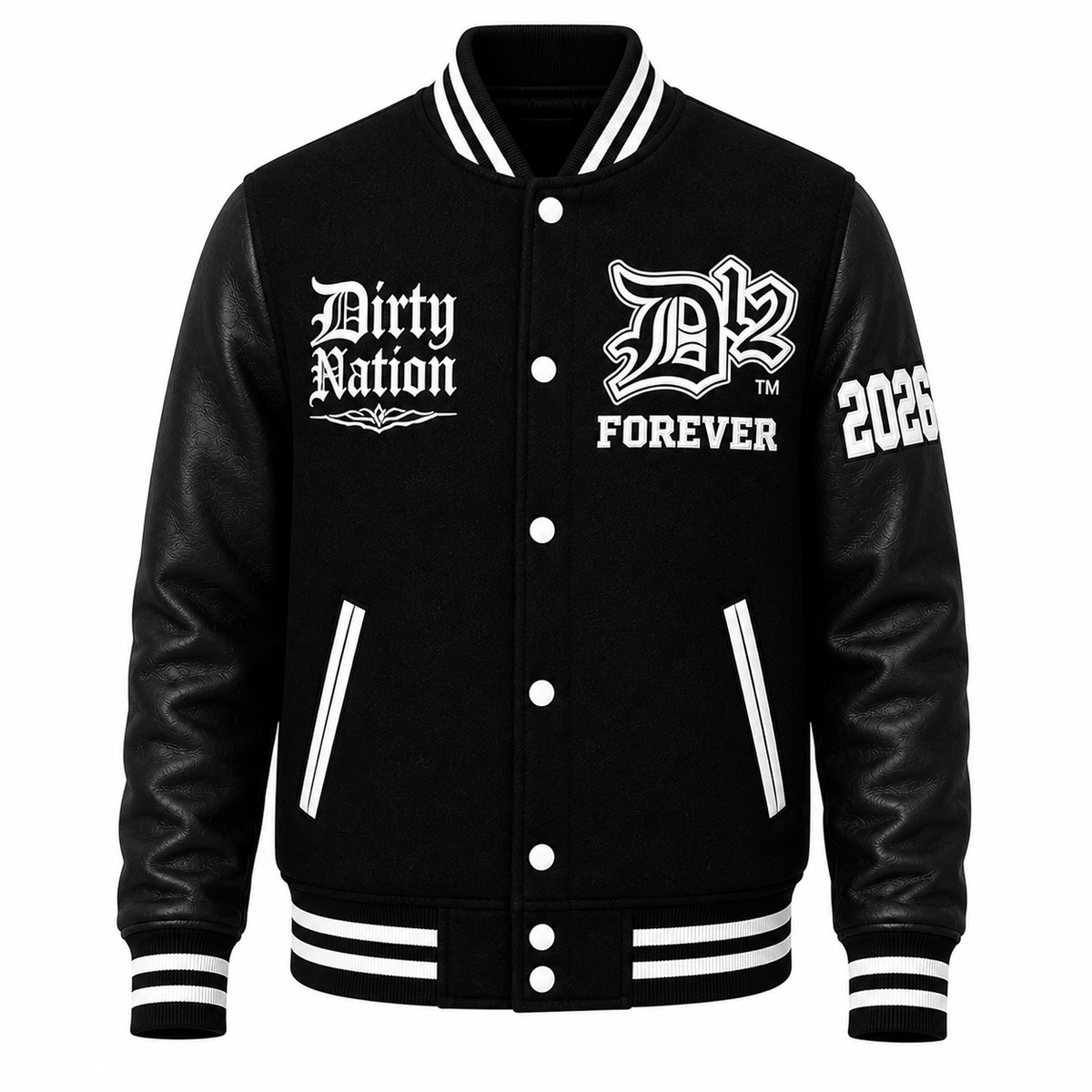 ジャケット・アウター Wasted Youth Afterbase VARSITY JACKET XL D12 Forever Varsity Jacket — AllthingsD12
