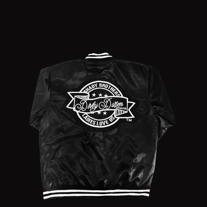 D12 Satin Ladies Love Us Varsity Jacket