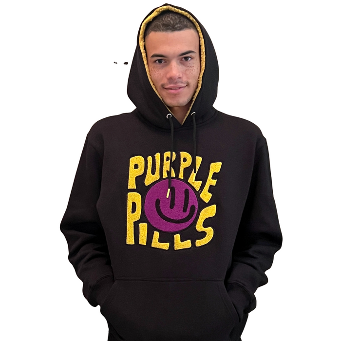 I CAN'T DESCRIBE THE VIBE Chenille Hoodie