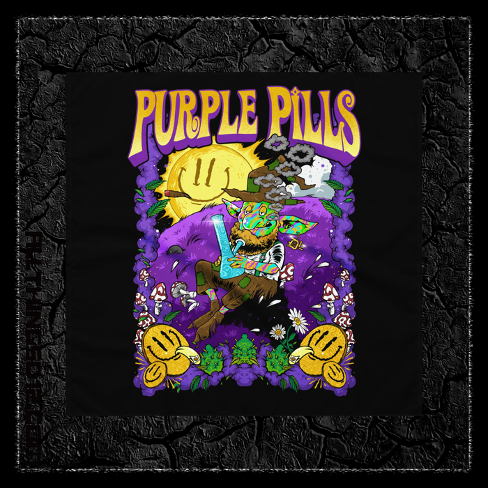 Purple Pills Blowed Troll Bandana