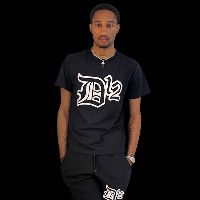 D12 Embroidered Logo T-Shirt SHIPS FREE IN THE US