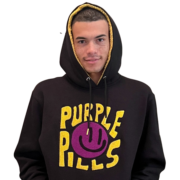 I CAN'T DESCRIBE THE VIBE Chenille Hoodie