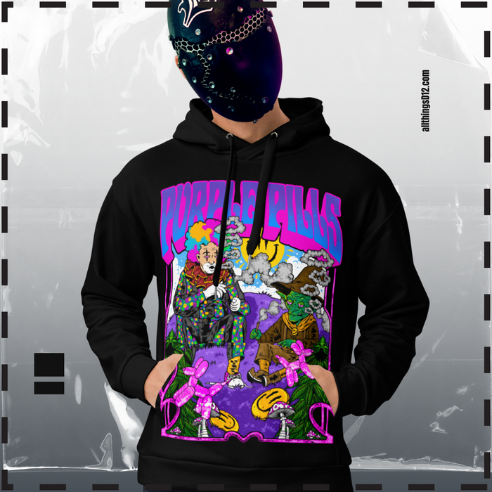 Purple Pills Smoke Session Unisex Hoodie