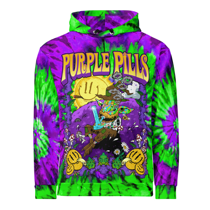 Purple Pills Blowed Troll Hoodies