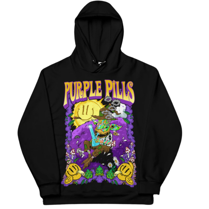 Purple Pills Blowed Troll Hoodies