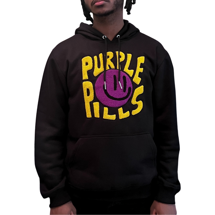 "I CAN'T DESCRIBE THE VIBE" Chenille Hoodie