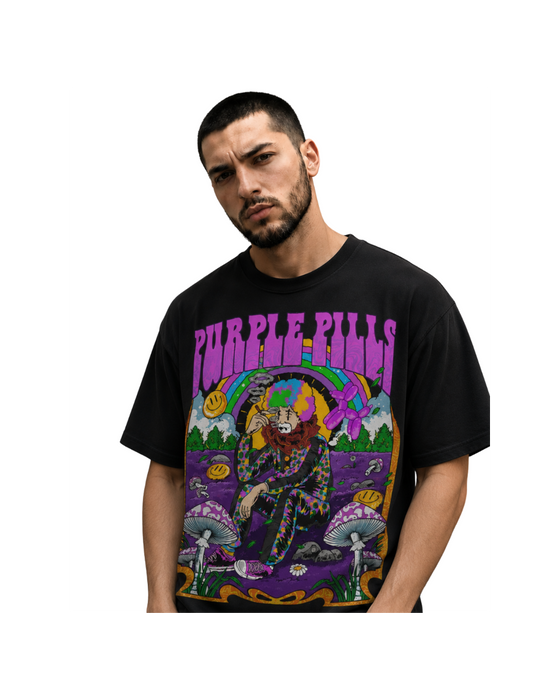 Purple Pills No Clownin Around T-shirt