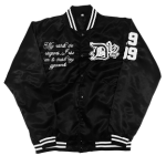 Shady Brothers Satin Varsity Jacket