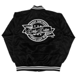 Shady Brothers Satin Varsity Jacket