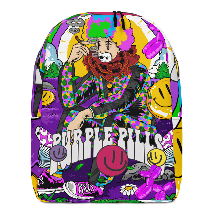 Purple Pills Minimalist Backpack