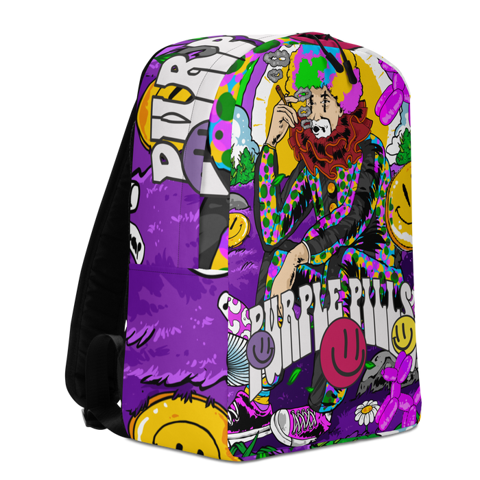 Purple Pills Minimalist Backpack