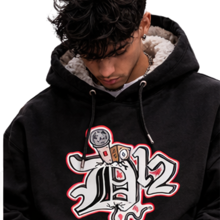 D12 Mic Check Embroidered Hoodie