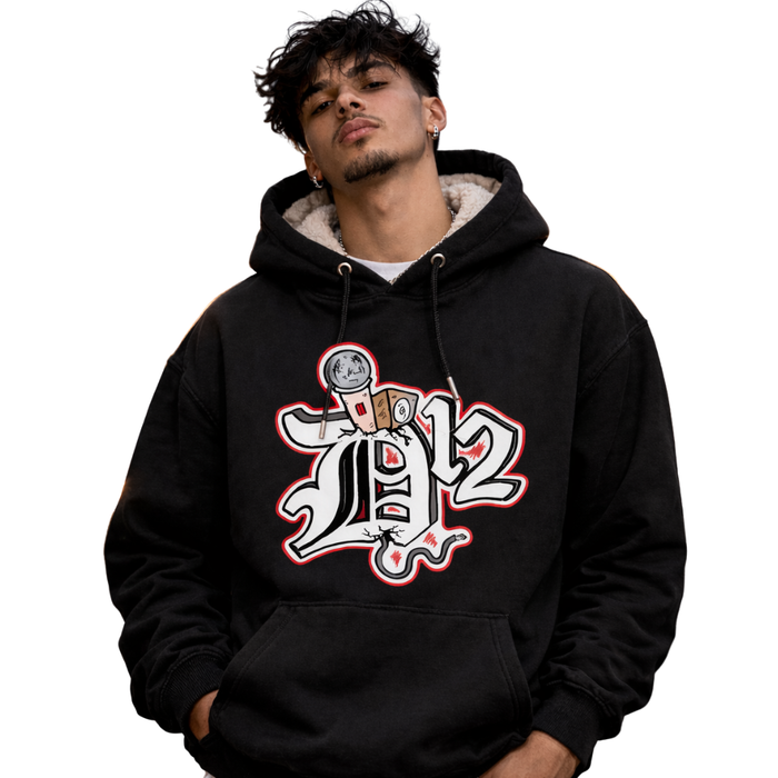 D12 Mic Check Embroidered Hoodie