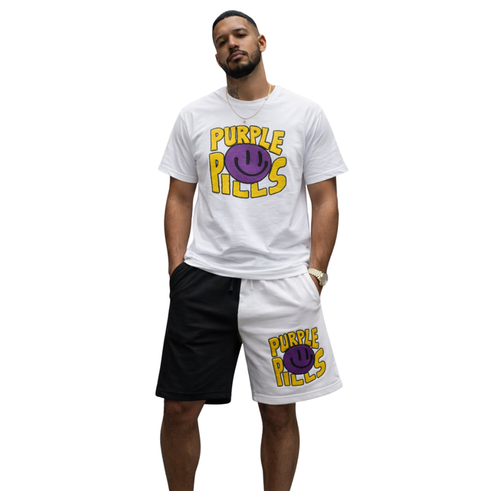 🟣 “Can’t Describe the Vibe” Shorts – Purple Pills Edition