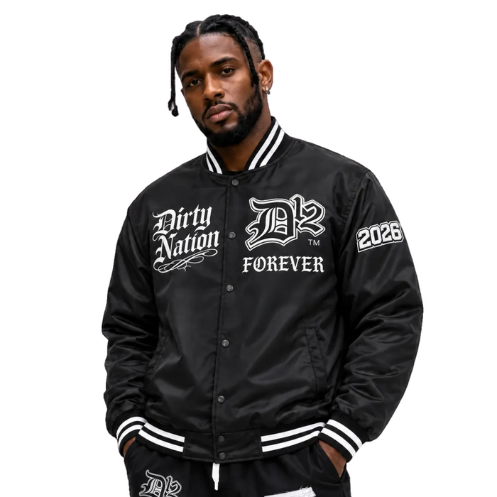 D12 Forever Satin Letterman Jacket