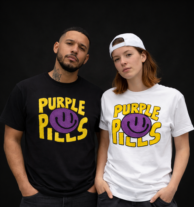 "I CAN'T DESCRIBE THE VIBE" Chenille T-Shirt