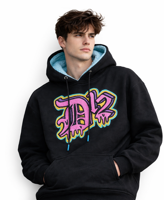 D12 Trippy Drip Embroidered Hoodie